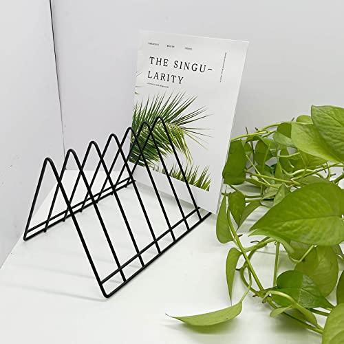 Buy now File Organizer-Metal Newspaper Holder-Magazine File Storage-Desktop Storage Book Rack-File Folder Holders-Office Products(Black at indiglob india