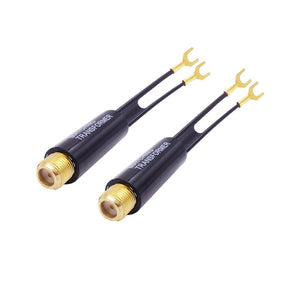 Buy now Fancasee 2-Pack Gold Plated 75 Ohm to 300 Ohm UHF/VHF/FM Matching Transformer Converter Adapter with F Type Female Plug Jack Coax Coaxial Connector for TV Satellite Aerial FM AM Antenna at indiglob india