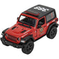KiNSMART - Jeep Wrangler Rubicon Off Road 4x4 5 inch 1:34 Scale Die Cast Model Replica Toy Car (Blue Hardtop)