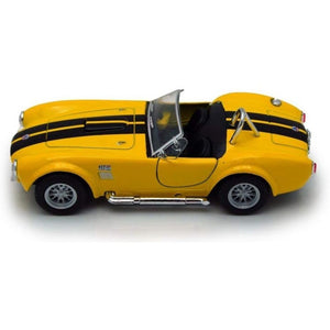 KiNSMART - 1965 Shelby Cobra 427 S/C 1:32 Scale 5" Die Cast Metal Model Classic Toy Car (Yellow)