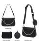AMHDV Women Multipurpose Crossbody Bags Small Shoulder Bag Fashion 3 in 1 Zip Handbags with Coin Purse