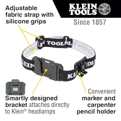 Buy now Klein Tools 56060 Headlamp Bracket and Fabric Strap, Marker, Carpenter Pencil Holder, for Klein Removable Headlamp, for Work and Outdoor at indiglob india