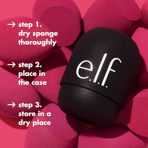 Buy now e.l.f. Safe Travels Sponge Case, On-The-Go, Breathable Beauty Sponge Protection From Dirt & Grimes, Durable Silicon Holder, Vegan & Cruelty-Free at indiglob india