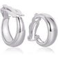 FAMARINE Clip on Earrings for Women, Chunky Chunky Tube Hoop Clip Earrings No Piercing Earrings