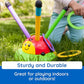 Buy now Fat Brain Toys 2-in-1 Musical Jump 'n Toss, Active Indoor/Outdoor Games for Kids Ages 4+, Fun Toys, Kids Activities at indiglob india