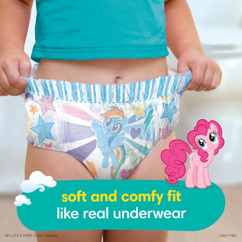 Buy now Pampers Training Pants - Easy Ups Girls & Boys - Size 4T-5T, 18 Count, My Little Pony Potty Underwear (Packaging May Vary) at indiglob india