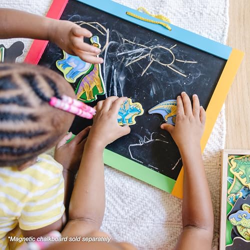 Buy now Melissa & Doug Magnetic Wooden Dinosaurs in a Wooden Storage Box (20 pcs) at indiglob india