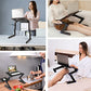 Buy now Adjustable Laptop Stand, Laptop Table Bed, Portable Lap Desk Foldable Table Workstation Notebook Riser Mouse Pad, Ergonomic Laptop Stand 2 CPU Cooling Fan, Best Gifts, Black laptop table at indiglob india