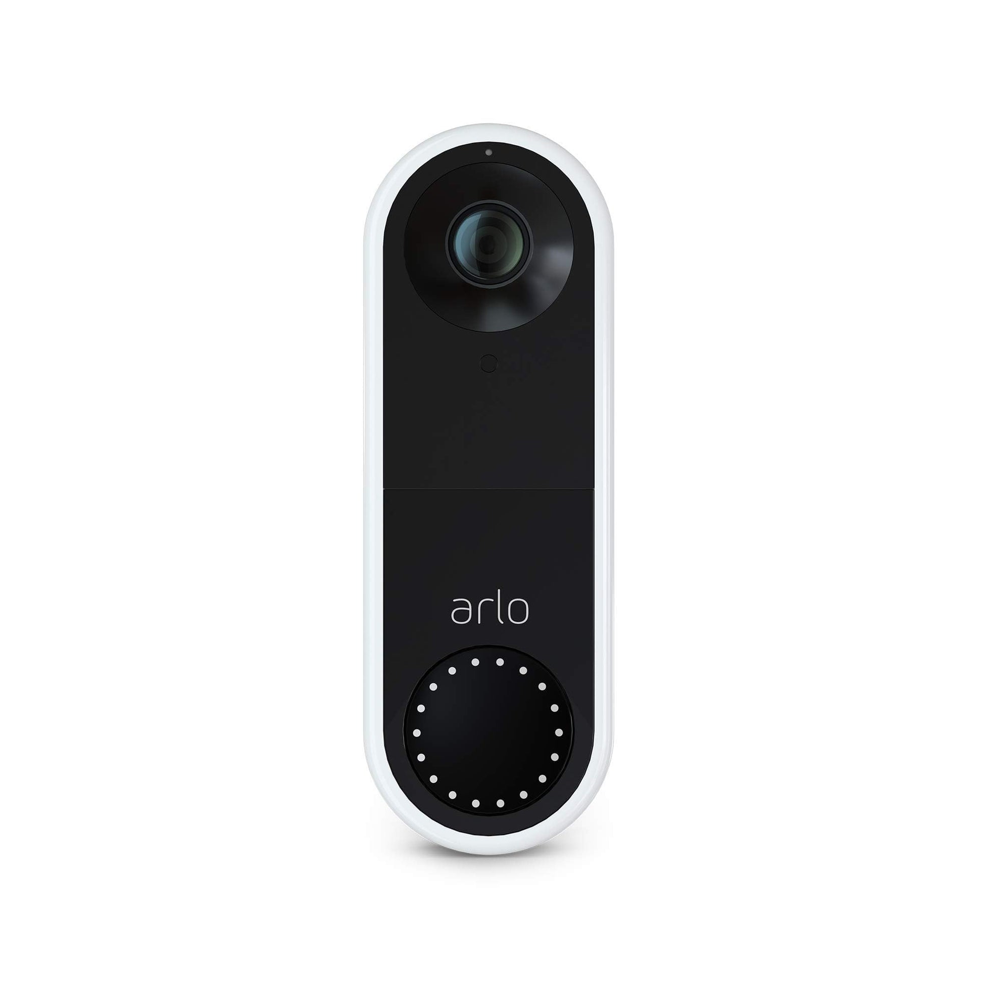 Buy now Arlo Essential Wired Video Doorbell - HD Video, 180 degrees View, Night Vision, 2 Way Audio, Direct to Wi-Fi No Hub Needed, Wired, White (Renewed) at indiglob india