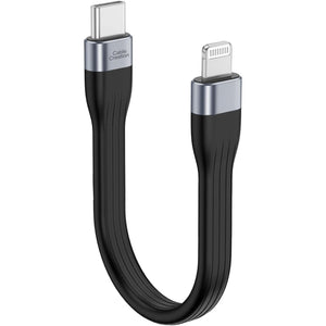 CableCreation USB C to Lightning Cable Short, [MFi Certified], 15 cm Fast Charging Cable & Data Transfer, for iPhone 14/14 Pro Max/13/13 Pro/12/12 Pro/11/X/XS/XR/8, iPad and AirPods Pro, etc.