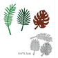Tropical Leaves Cutting Dies,Tropical Leaves Die Cuts,DIY Scrapbooking Artist Metal Cutting Dies Stencils Scrapbooking Craft Die Cuts Card Making Paper Art DIY Emboss 97x93mm