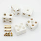 2 Way Ceramics Terminal Blocks,25A 380V High Temp Porcelain Ceramic Connectors for Electric Wire Cable 5Pcs by GUBCUB