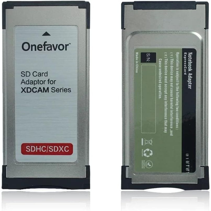 SXS Card Adapter for Sony SXS-1 EX1R EX280 SD SDHC SDXC Card into SXS Memory Card ExpressCard Adaptor for Sony XDCAM Cameras