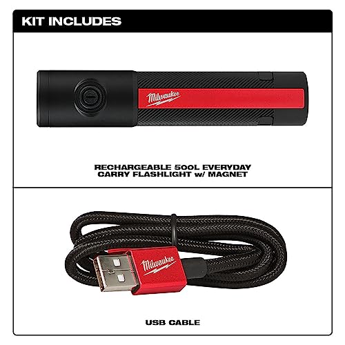 Buy now Milwaukee Electric - 500L Everyday Carry Flashlight W/Magnet Recharge at indiglob india