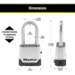 Buy now Master Lock Silver Outdoor Combination Lock, Heavy Duty Weather Resistant Padlock with Resettable Code and Cut Resistant Boron Carbide Shackle for Outdoor Use, M176XDLH at indiglob india