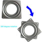 2 Pcs 4 Inch Susan Turntable Bearings Susan Turntable Lazy Susan Turntable Square Rotating Bearing Plate Lazy Susan Hardware Swivel Plate, for Swivel Plate,Corner Cabinet,Revolving Shelve in Kitchen