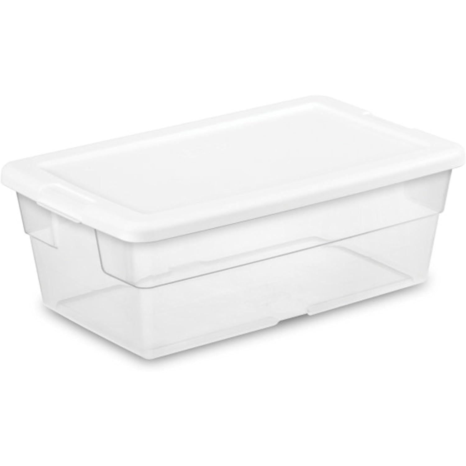 Buy now Sterilite 24-Pack 6 Quart Storage Box, Stackable Clear Plastic Bins with Snap-On Lids - Heavy-Duty Organizing Containers for Closet, Bathroom, and Office 6 Quart 24 Pack at indiglob india