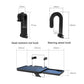 Buy now 2 in 1 Car Steering Wheel Tray / Back Seat Headrest Tray for Eating Food Drink and Writing Laptop Work, XERGUR Black Car Desk at indiglob india