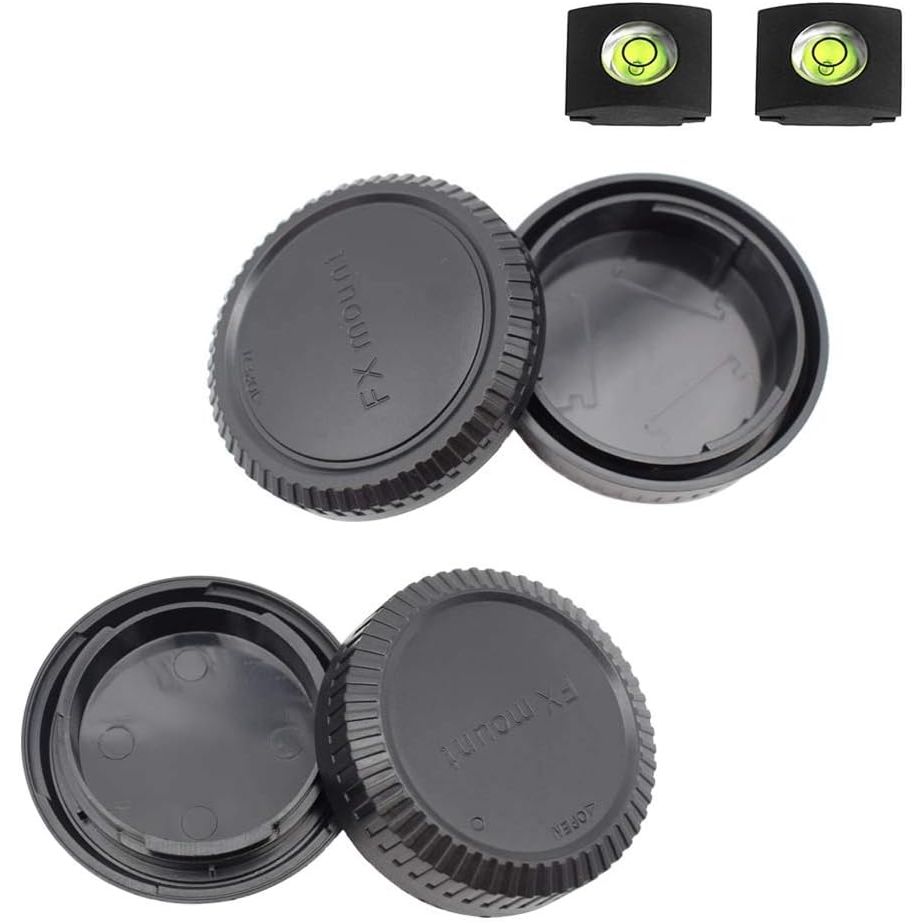 Fuji X Front Body Cap & Rear Lens Cap Cover for Fujifilm X-T5 X-T4 X-T3 X-T1 X-T2 X-S10 X-T30 X-T20 X-T10 X-H2 X-H2S X-H1 X-T200 X-T100 X-PRO3 More Fujinon X Mount Camera & Lens Accessory