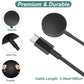 Buy now Charger for Samsung Watch - Galaxy Watch 7 Ultra/6/6 Classic/5/5 Pro/4/4 Classic/3/Active 2/Active Charging Cable with Alumium Case (USB-C) at indiglob india