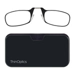 Buy now ThinOptics unisex-adult Reading Glasses + Black Universal Pod Case | Black Frames, 2.00 Strength Readers Black Frames / Black Case, 44 mm at indiglob india