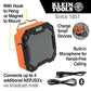 Buy now KLEIN TOOLS AEPJS3 Bluetooth Jobsite Speaker with Magnet and Hook, 20-Hr Run Time, Charge Via USB A or C, Pair Multiple Speakers Via Broadcast, Hands Free Capable at indiglob india