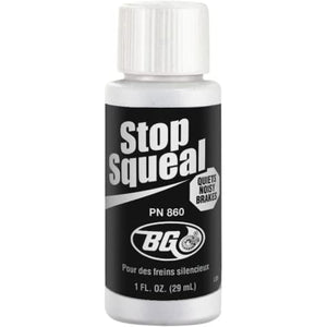 BG(0002698761) BG Stop Squeal 1fl oz - Disc Brake Quiet - Pad Anti-Squeal - Reduces Brake Noise and Grinding - Quiets Noisy Brakes, PN 860, 1 Ounces
