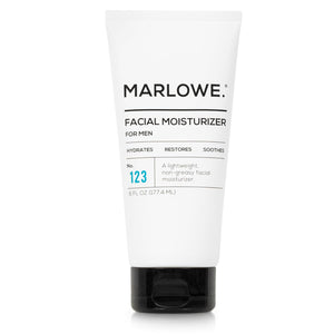 MARLOWE. No. 123 Facial Moisturizer 6 oz, Daily Face Lotion with Aloe Vera & Green Tea Extract, Hydrates, Nourishes, Restores & Soothes, Lightweight, Non-Greasy, Fresh Aloe Citron Scent