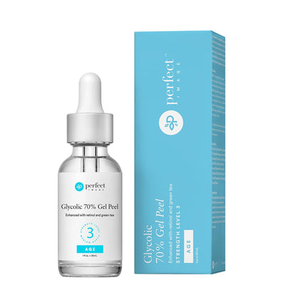 Glycolic Acid 30% Gel Peel - Enhanced with Retinol and Green Tea Extract (Professional Chemical Peel)- 1 fl oz 30mL
