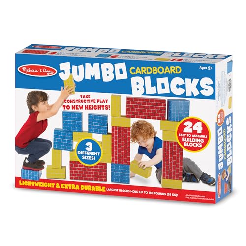 Buy now Melissa & Doug Deluxe Jumbo Cardboard Blocks (24 Pieces) - FSC Certified at indiglob india