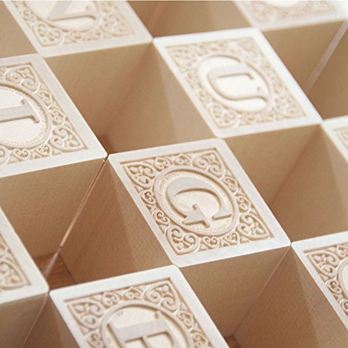 Buy now Uncle Goose Uppercase Alphablank Blocks - Made in The USA at indiglob india