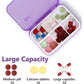 7 Piece Set Pill Organizer 6 Times a Day, Weekly Daily Travel Medicine Organizer Portable 7 Day 42 Compartments Pill Box with Moisture-Proof Pill Case Travel Pill Container for Vitamins,Supplements