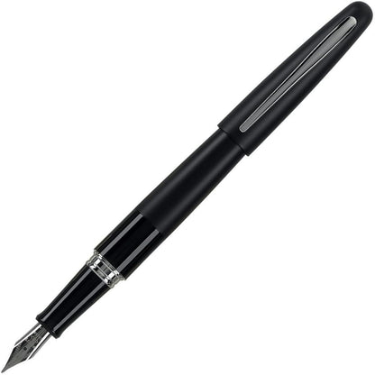 Pilot Metropolitan Collection Fountain Pen, Black Barrel, Classic Design, Medium Nib, Black Ink (91117)