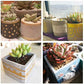 Concrete Planter Molds Silicone Planter Molds for Cement Pot, Round and Square