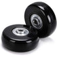 OwnMy 45mm x 18mm Luggage Suitcase Replacement Wheels, Rubber Swivel Caster Wheels Bearings Repair Kits, A Set of 4