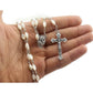 Buy now Nazareth Store Natural Pearl Rosary Beads Catholic Necklace Jerusalem Holy Soil Meda and Silverl Cross at indiglob india