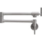 Buy now Pot Filler Faucet Brushed Nickel Wall Mount Commercial Kitchen Faucets Brass Folding Stretchable with Single Hole Two Handles by Aquafaucet Brushed Nickel at indiglob india