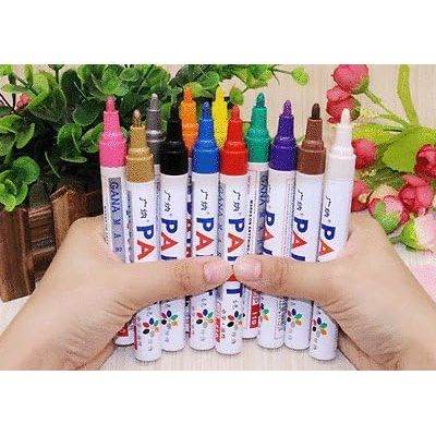 COLIBYOU Universal Waterproof Permanent Paint Marker Pen Car Tyre Tire Tread Rubber Metal (white) - My Store