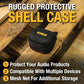 Buy now DEWALT Heavy Duty Protective Headphone Case for TWS Earbuds & Wearable Speaker, Compact Lightweight w/EVA Headphone Case Hard Shell, Shockproof, Water-Resistant, Soft Interior & Accessory Mesh Pocket at indiglob india