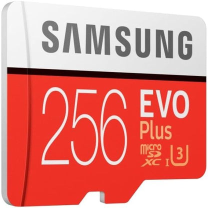 Samsung 256GB EVO Plus Class 10 UHS-I microSDXC U3 with Adapter (MB-MC256GA)
