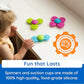 Buy now Fat Brain Toys Whirly Squigz, Silicone Spinners and Suction Toys for Kids 10 Months and Up at indiglob india