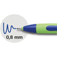 Schneider Xpress Premium Fineliner, 0.8 mm Porous Point, Light Green Barrel, Blue Ink, Box of 10 Pens (190003)