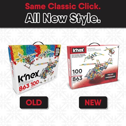 Buy now K'NEX - 100 Model Building Set ‚ 863 Pieces, STEM Building, Kid Construction Set‚ Ages 7+ at indiglob india