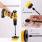 Buy now YIHATA 4 Pack Drill Brush Attachments Set,All Purpose Multi-Purpose Power Scrubber Cleaning Brush with Extended Long Attachment Kit, for Car,Grout,Floor,Tub,Shower,Tile,Bathroom and Kitchen Surface at indiglob india