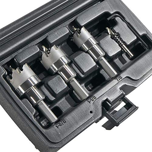 Buy now Klein Tools 31872 Heavy Duty Hole Saw Kit, Includes Carbide Hole Cutters and Pilot Bit in Rust-Proof Molded Plastic Case, 4-Piece at indiglob india