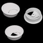 6 Pcs 2 Inch Plastic Desk Cord Cable Hole Cover Grommet Computer Cable Hole Cover Plug Cap White