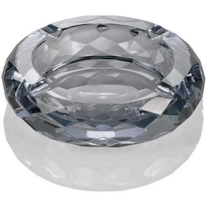 Crystal Glass Ashtray, Cigar Cigarettes Ashtray Holder Home Office Desktop Tabletop Decoration,Crystal Gold