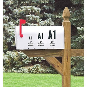 Hy-Ko Packaged Numbers & Letters, DIY Address Number Stickers for Deliveries and Navigation, Self-Adhesive House Decals for Siding, Door, Mailboxes