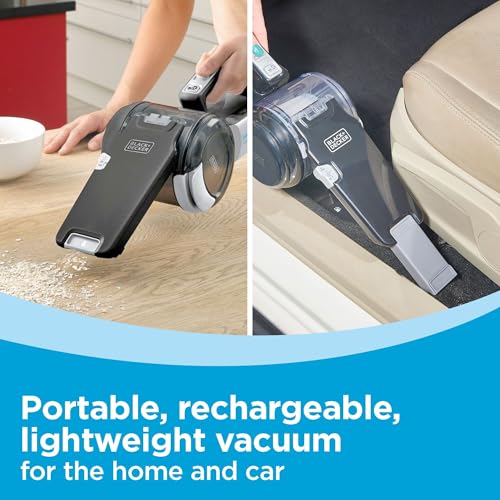 Buy now BLACK+DECKER dust buster PIVOT VAC Handheld Vacuum Cordless, Car Vacuum Portable Rechargeable, Extendible Crevice Tool and 200 Degree Pivoting Nozzle, Strong Suction, Lightweight (BDH2000PL) at indiglob india