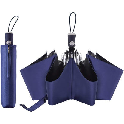 DBA FDJASGY Sun Umbrella Compact Folding Travel Umbrella Auto Open and Close for Windproof, Rainproof & 99.9% UV Protection Parasol with Black Anti-UV Coating